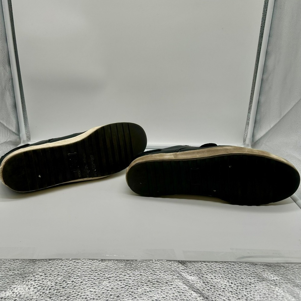 Polo‎ Ralph Lauren Ramiro Shoes Men 13 Leather Duck Boat Sneaker Casual Black - Picture 9 of 9